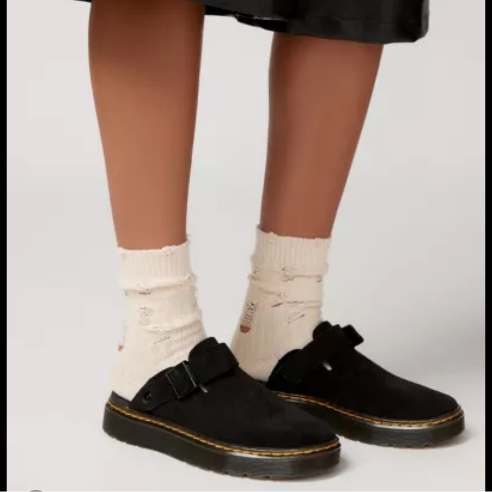 Dr. Martens Black Loafers with Textured Sole